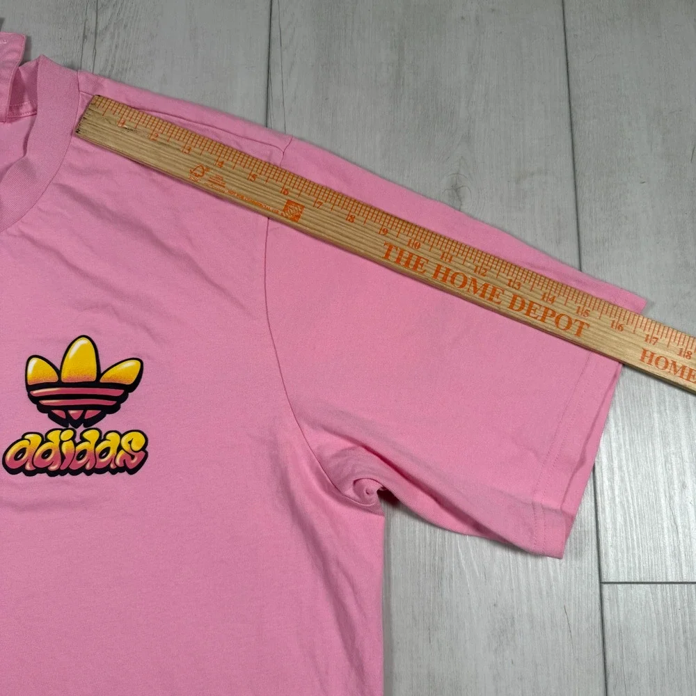 Adidas x Jeremy Scott Buggle Gum Pink Graffiti Shirt Large streetwear